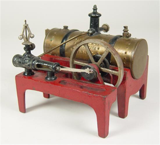 Appraisal: Model Steam Engine Circa Cast iron and brass Marked Weeden