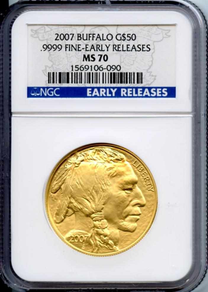 Appraisal: American Buffalo oz fine MS Early Release NGC Perfect and