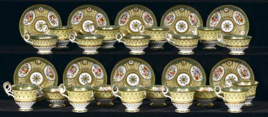 Appraisal: A JOHN RIDGWAY TEA AND COFFEE SERVICE the ring handled