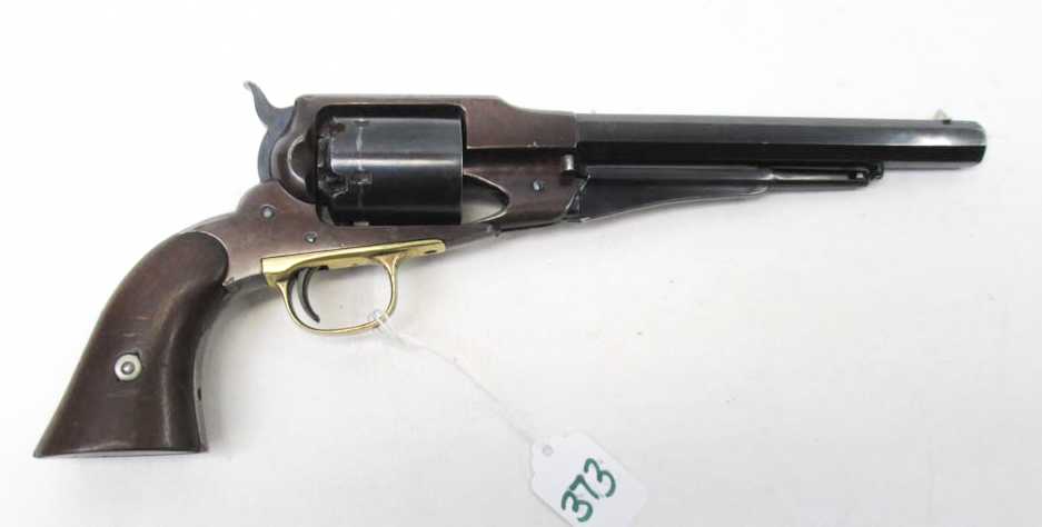 Appraisal: REMINGTON MODEL PERCUSSION REVOLVER caliber octagonal barrel blued finish walnut