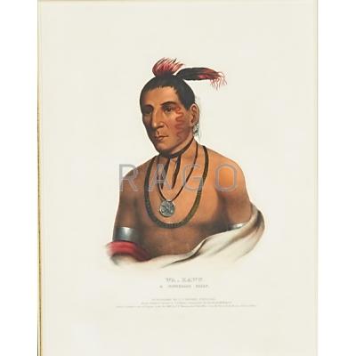 Appraisal: MCKENNEY AND HALL NATIVE AMERICAN PORTRAITS Six lithographs on paper