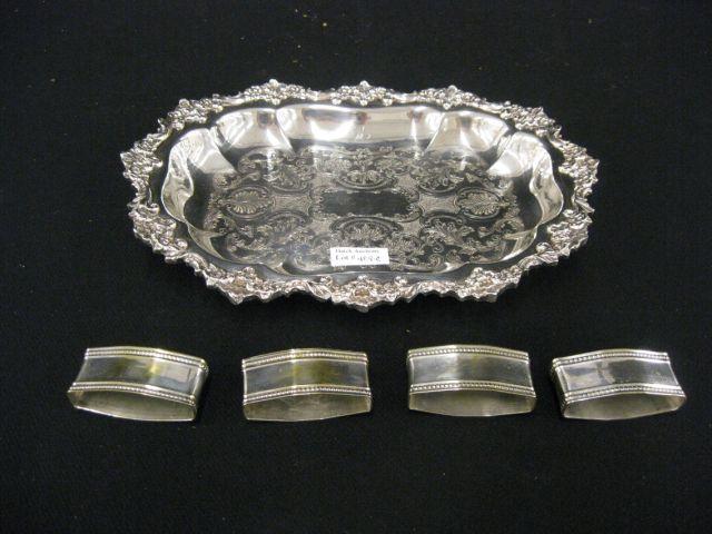 Appraisal: Silverplate Dish Napkin Rings