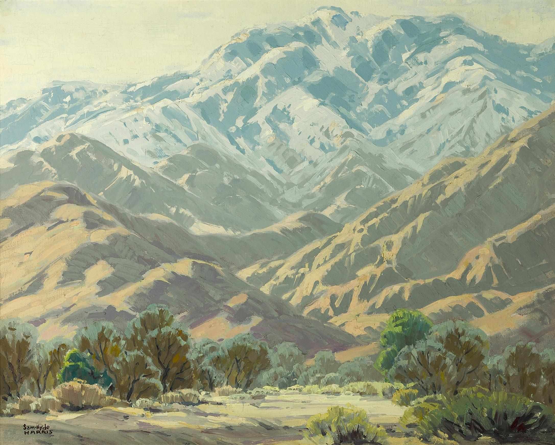 Appraisal: Sam Hyde Harris American - Desert floor with snow dusted