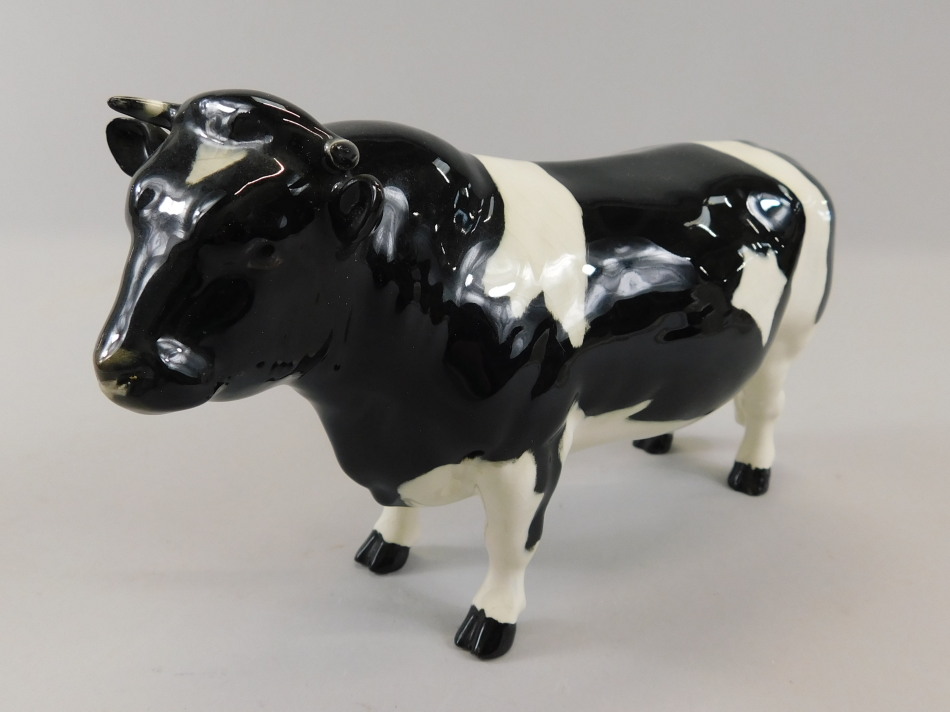 Appraisal: A Beswick model of a Friesian Bull Champion Coddington Hilt