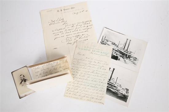 Appraisal: MANUSCRIPT MEMOIR OF AN OHIO AND MISSISSIPPI RIVERBOAT PILOT Approximately