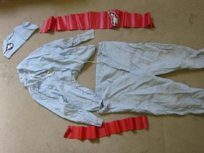 Appraisal: A child's Thunderbird outfit in cotton and plastic c s