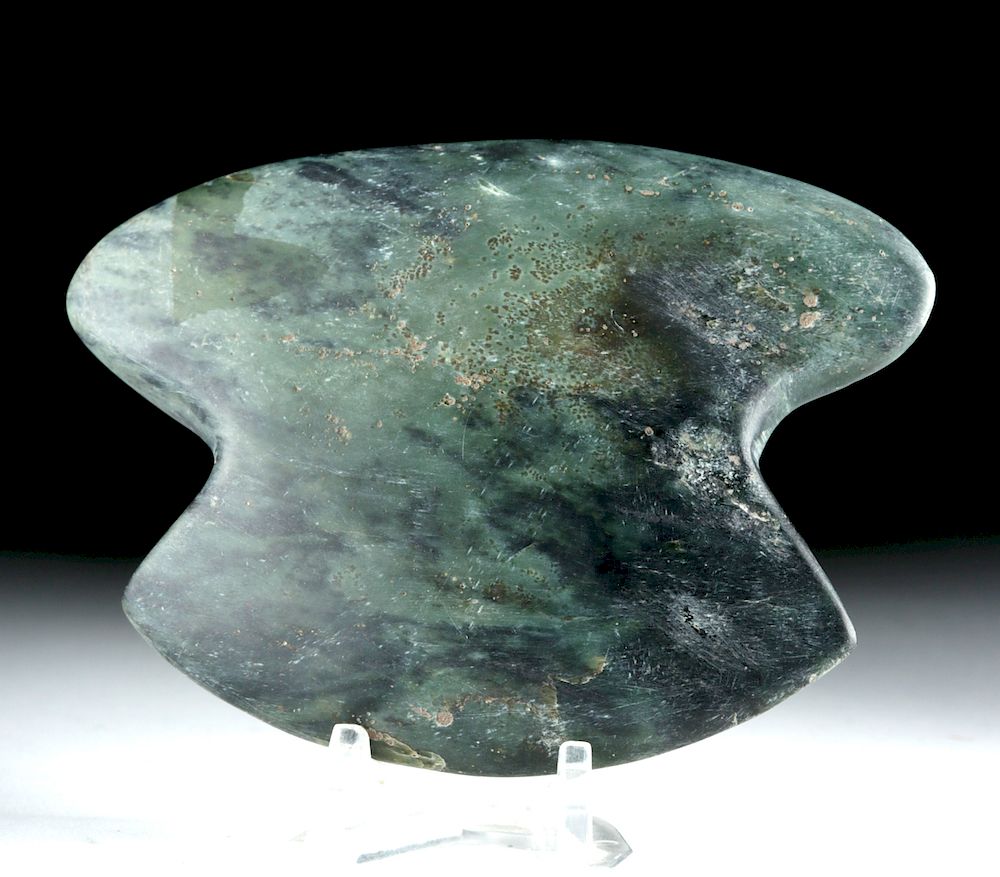 Appraisal: Valdivian Greenstone Hand Axe Pre-Columbian Ecuador Valdivian Shillacoto-Wairajirca ca to