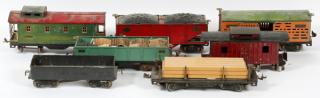 Appraisal: LIONEL PRE LIONEL PRE-WAR STANDARD GAUGE FREIGHT CARS C -