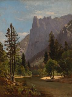 Appraisal: WILLIAM KEITH - Yosemite oil on canvas x inches signed