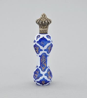 Appraisal: A Bohemian Glass Perfume Vial In cobalt blue glass with