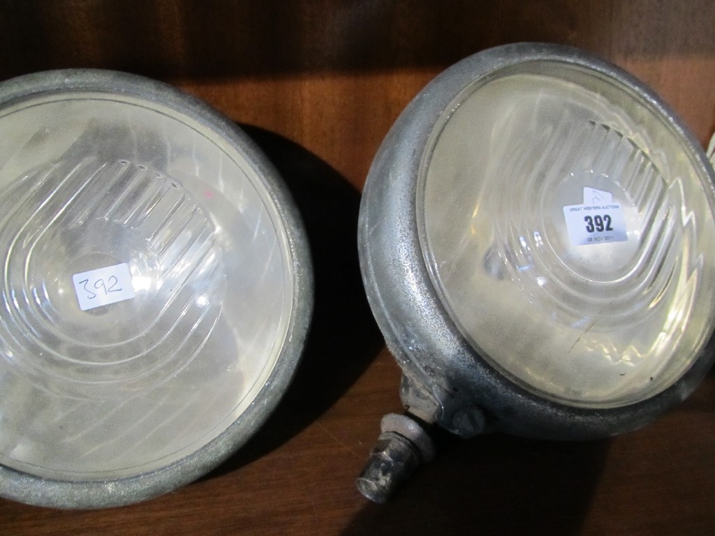 Appraisal: Pair of head lamps