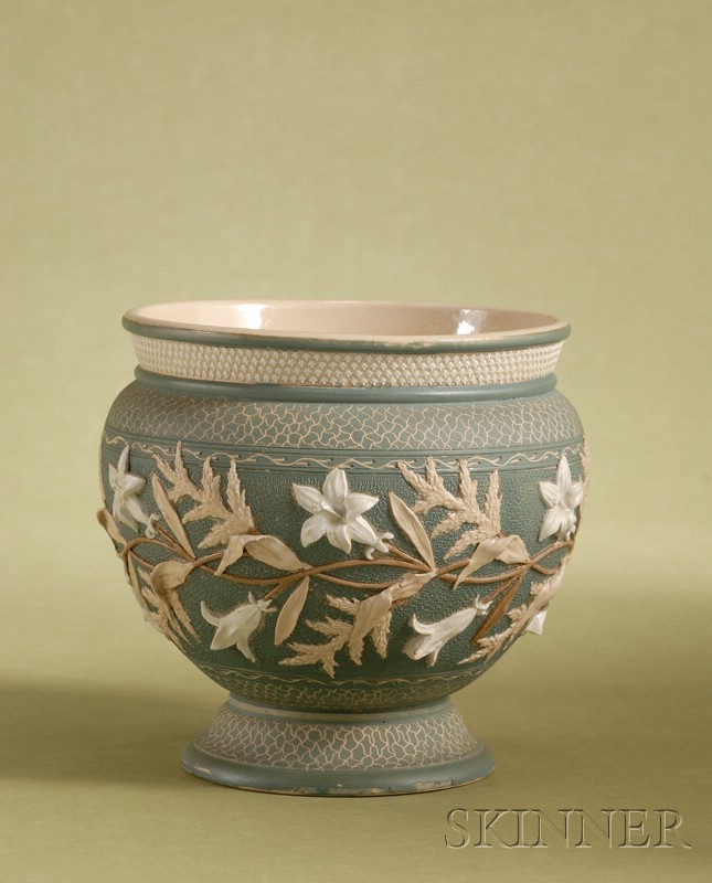 Appraisal: Doulton Lambeth Salt-glaze Jardiniere dated by John Broad Eborah Bissmire