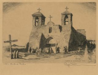 Appraisal: Church at Ranchos de Taos ed by Ralph Pearson Ralph