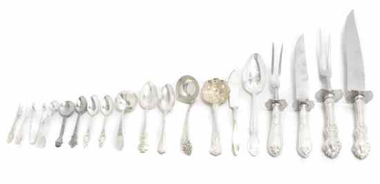 Appraisal: Seventeen American Sterling and Silverplate Articles comprising two sauce ladles