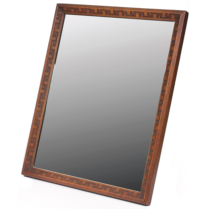 Appraisal: Frank Lloyd Wright mirror manufactured by Heritage Henredon rectangular mirror