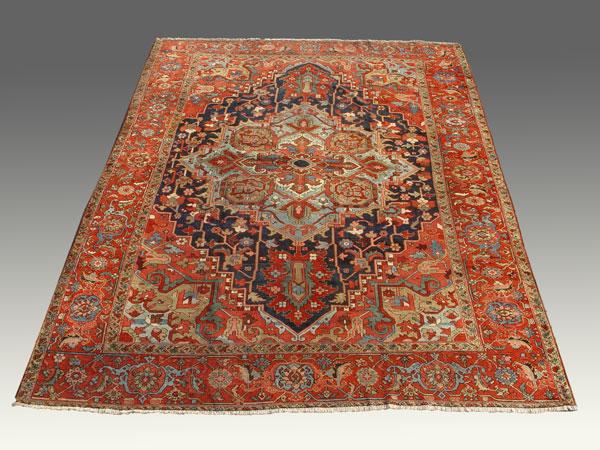 Appraisal: ANTIQUE SERAPI HAND TIED RUG CARPET CA 'S Approx '