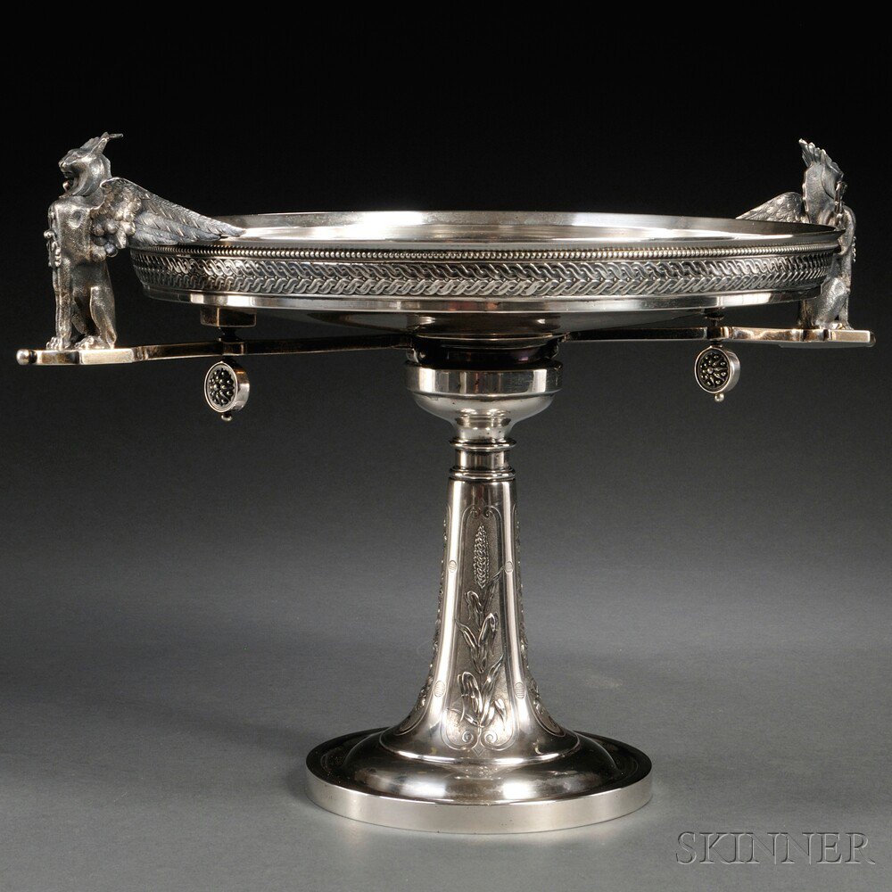 Appraisal: Ball Black Co Neoclassical-style Sterling Silver Tazza New York -