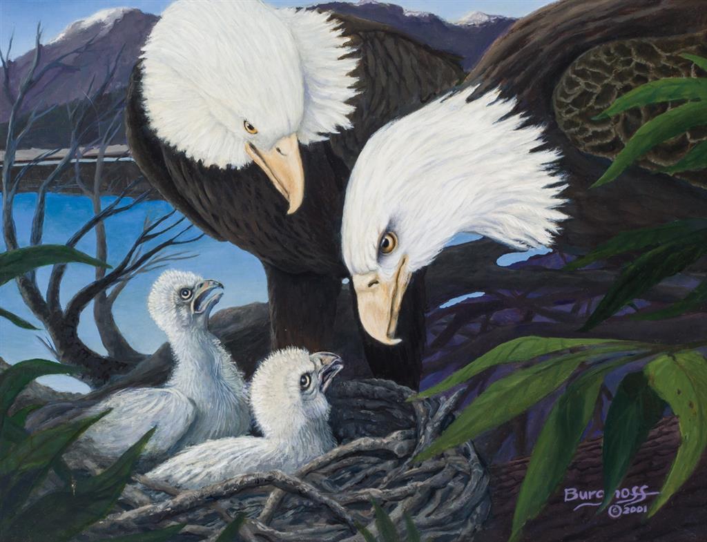 Appraisal: GARY BURGHOFF American b Pride of Alaska oil on canvas