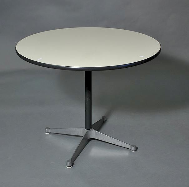 Appraisal: Herman Miller circular breakfast caf table Dia x H labeled