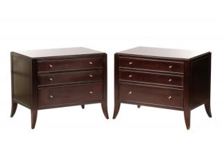 Appraisal: Pair of Barbara Barry for Baker Night Stands Barbara Barry