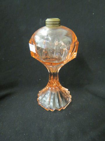 Appraisal: Pink Depression Glass Oil Lamp Base