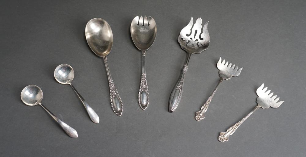 Appraisal: Manchester Mfg Co 'Gadroonette' Sterling Silver Two-Piece Serving Set with