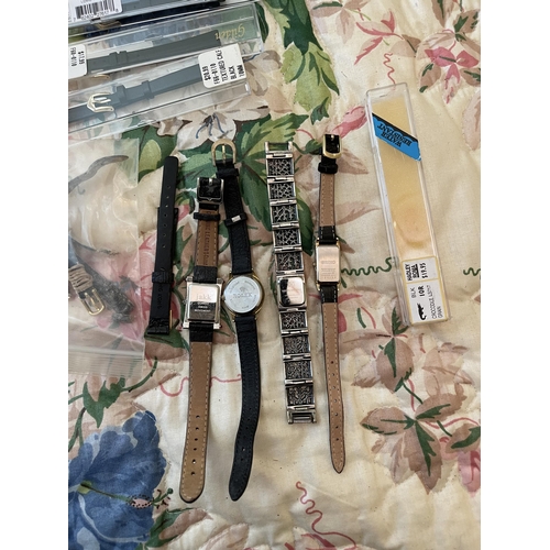 Appraisal: Assortment of ladies wrist watches and spare bands