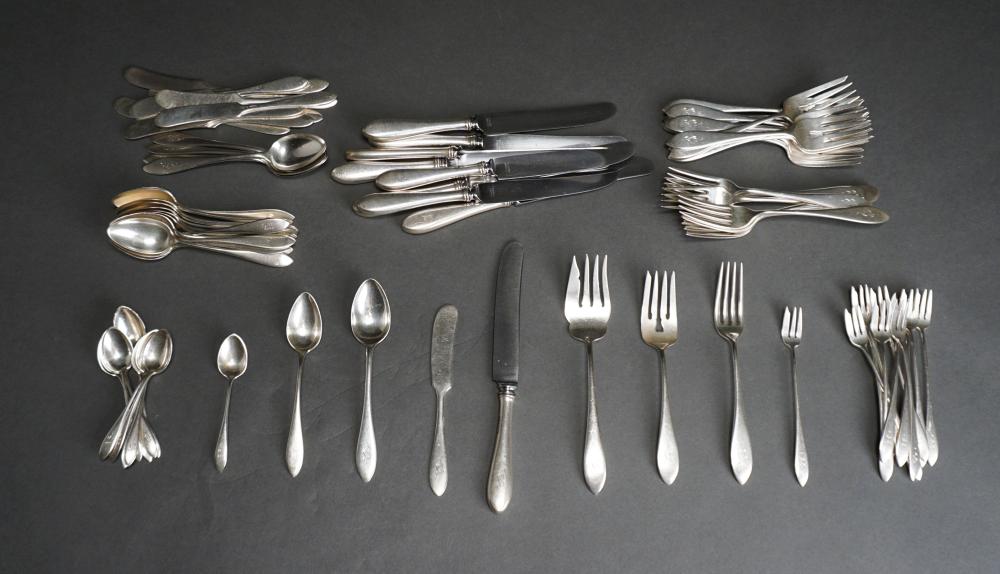 Appraisal: SEVENTY-NINE-PIECE GORHAM 'MOTHERS' AND TOWLE 'LAFAYETTE' STERLING SILVER FLAT TABLE