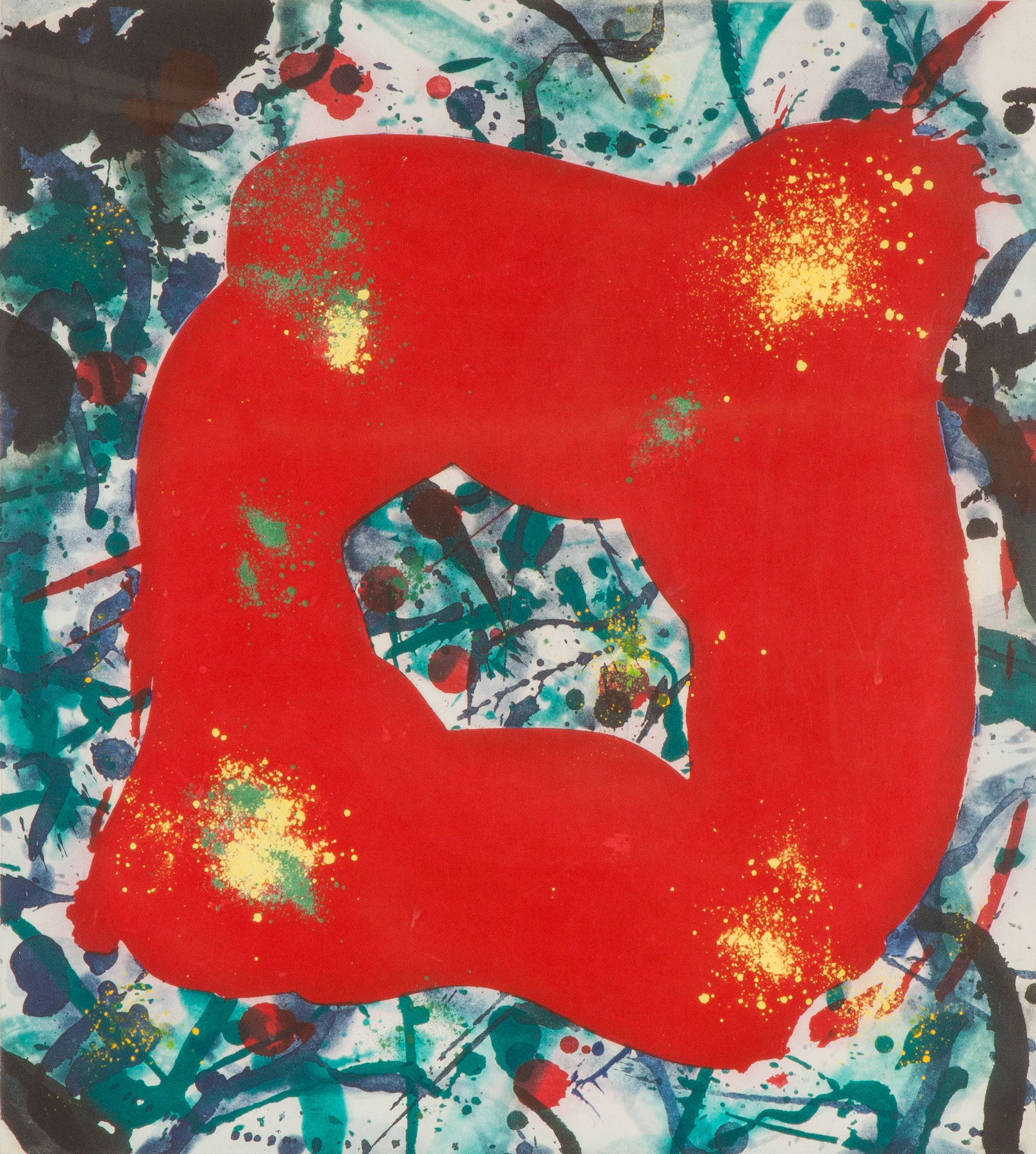 Appraisal: Sam Francis American - Untitled Sgn lower right Sam Francis