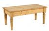 Appraisal: COFFEE TABLE - Continental waxed pine coffee table laminated molded