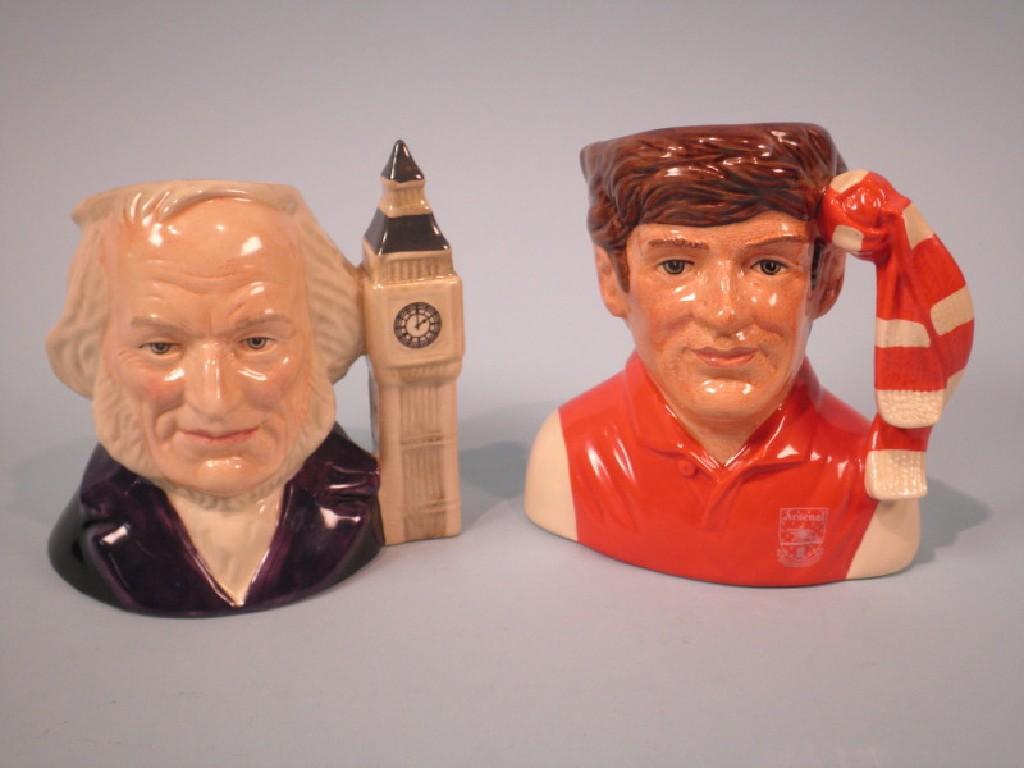 Appraisal: A Royal Doulton Arsenal football club character jug and another