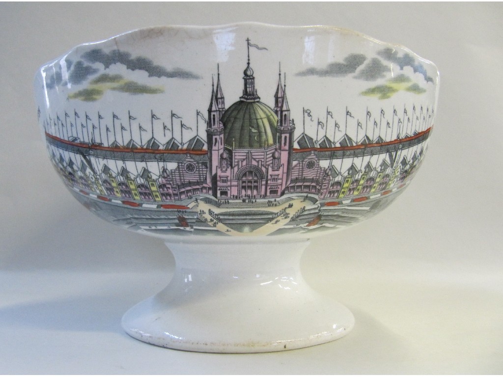 Appraisal: Scottish Pottery punch bowl commemorating The Glasgow Exhibition of