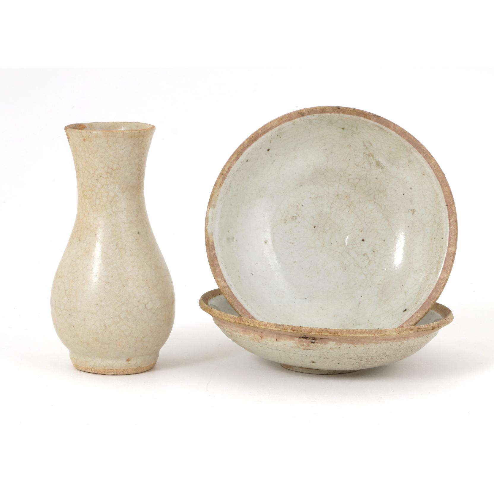 Appraisal: Group of Chinese Song Dynasty Style Ceramics a group of