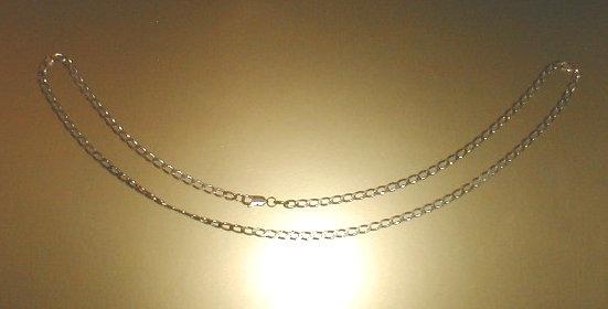 Appraisal: A ct gold flat curb link neck chain g