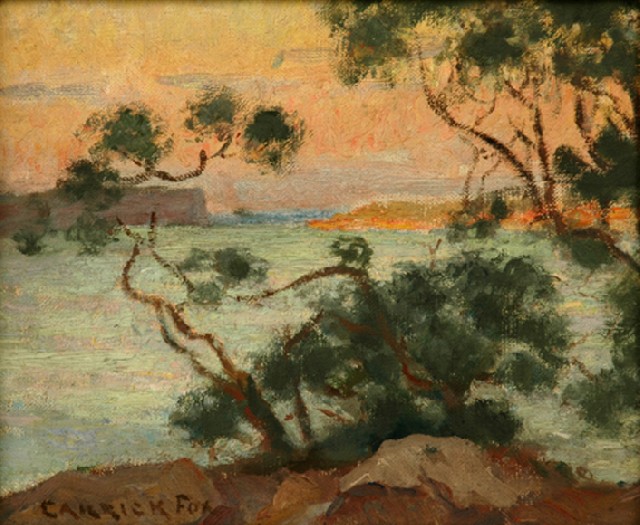 Appraisal: Attributed to Ethel Carrick Fox - Coastal View oil on