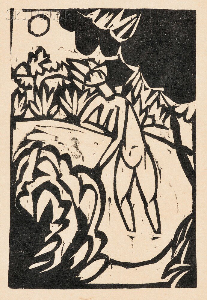 Appraisal: Ernst Ludwig Kirchner German - Five Images from DAS STIFTSFR