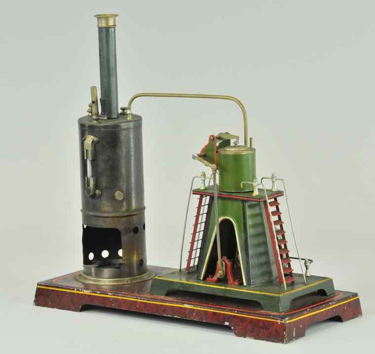 Appraisal: VERTICLE STEAM ENGINE Doll Germany well designed tower model with