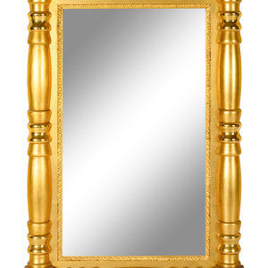 Appraisal: A Classical Giltwood Mirror th Century Height x width inches