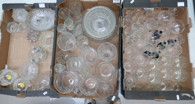 Appraisal: A large collection of pressed glass items to include vases