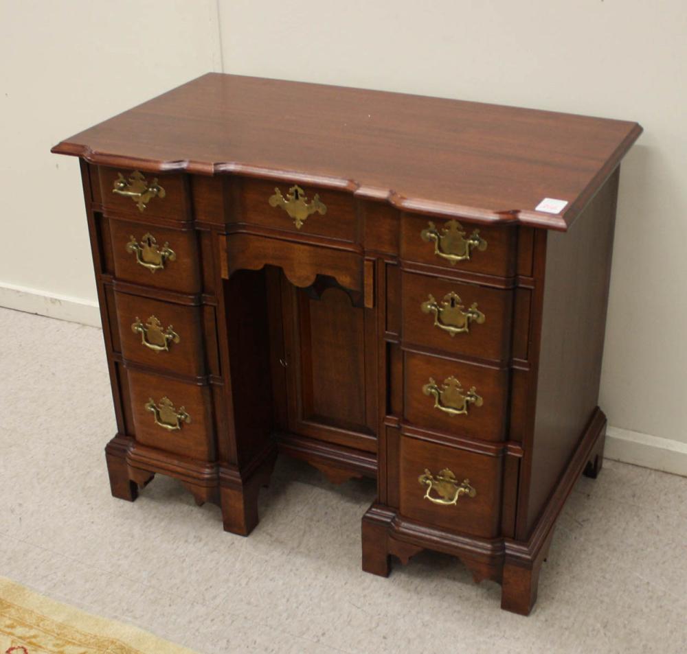 Appraisal: CHIPPENDALE STYLE MAHOGANY KNEEHOLE WRITING DESK Henry Ford Museum Collection