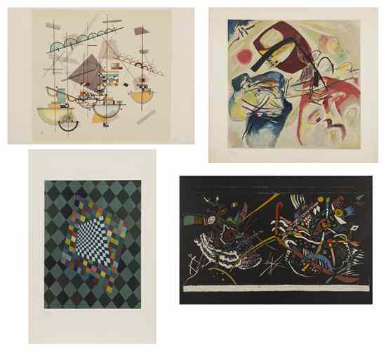 Appraisal: After Wassily Kandinsky Russian - A group of reproductions color