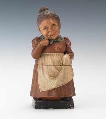 Appraisal: A Kitchen Lady Tobacco Jar Rare coquettishly posed kitchen lady