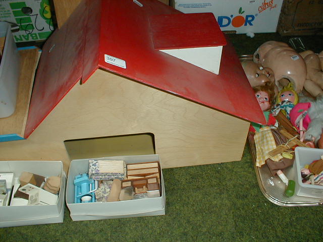 Appraisal: A dolls house and furniture two Pelham puppets doll etc