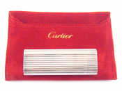 Appraisal: A Cartier silver plated Godron gas cigarette lighter in Cartier