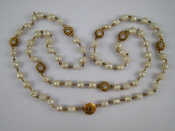 Appraisal: Chanel A faux pearl and diamante necklace by Chanel approx