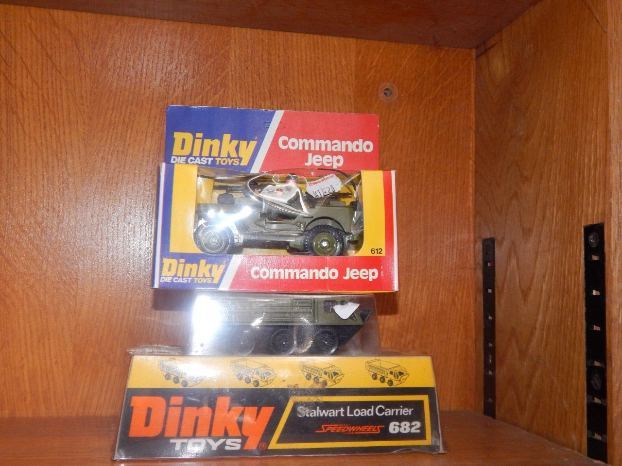 Appraisal: Dinky Stalwart load carrier and a Commando Jeep boxed