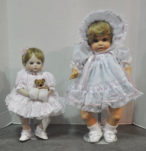 Appraisal: Two Artist Dolls by Jerry McCloudIncluding Trina and Bo porcelain