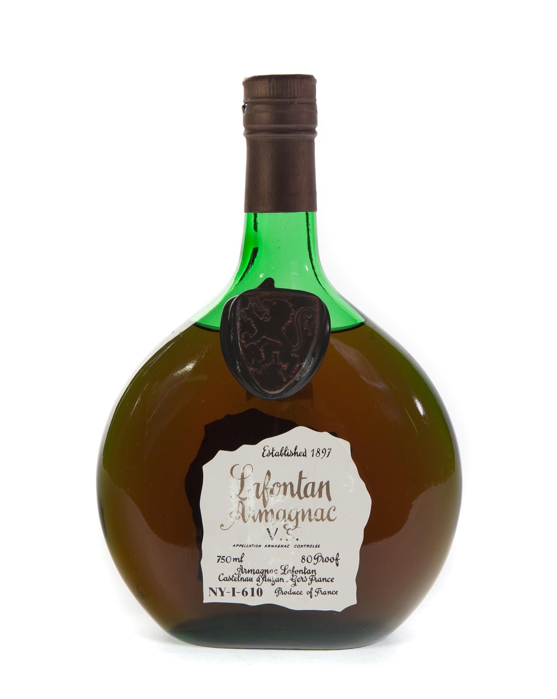 Appraisal: LAFONTAN ARMAGNAC V S COGNAC NV ml