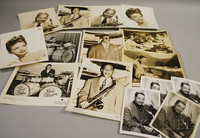 Appraisal: Fifteen Duke Ellington and Orchestra Members Publicity Portrait Photographs including