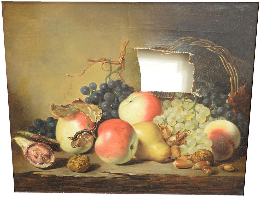 Appraisal: American School th Century Still Life with Fruit circa x